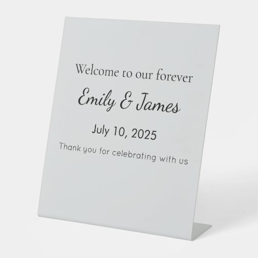 Custom Baby Shower Welcome Sign Sockelschild (Vorderseite)