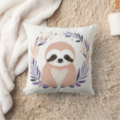 Custom Baby Sloth Pillow Boho Blumendesign - Kissen (Decke)