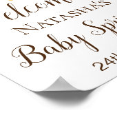 Custom Baby Sprinkle Begrüßungszeichen Poster (Ecke)