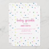 Custom Baby Sprinkle Dusche Einladung (Vorne/Hinten)