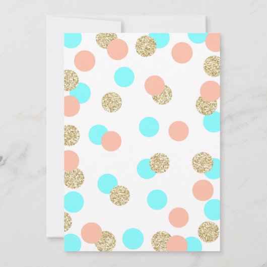 Custom Baby Sprinkle Einladung (Rückseite)