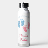 Custom Baby Twins Footprint Trinkflasche (Links)