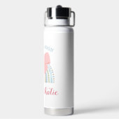 Custom Baby Twins Rainbow Name Trinkflasche (Hinten)
