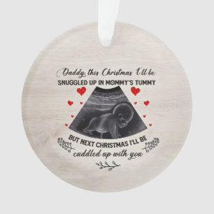 Custom Baby Ultrasound Foto Ornament, Ultraschall Ornament