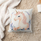 Custom Baby Unicorn Pillow Boho Blumendesign - Kissen (Decke)