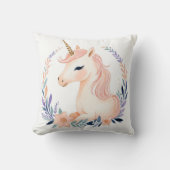 Custom Baby Unicorn Pillow Boho Blumendesign - Kissen (Vorderseite)
