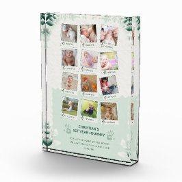 Custom Baby's 1. Jahr Reise Foto Collage