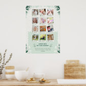 Custom Baby's 1. Jahr Reise Foto Collage Poster (Küche)