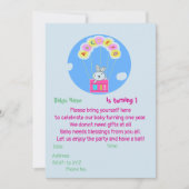 Custom Babys Einladung 1. Geburtstag (Vorderseite)