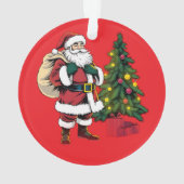 Custom Babys First Christmas Bauble, Baby 2025 Ornament (Rückseite)