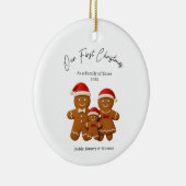 Custom Baby's First Christmas Baubles, Custom Beha Keramik Ornament (Rechts)