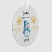 Custom Baby's First Christmas Baubles, Custom Beha Ornament (Vorderseite)