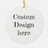 Custom Baby's First Christmas Baubles Keramik Ornament (Vorne)