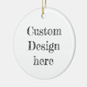 Custom Baby's First Christmas Baubles Keramik Ornament (Links)