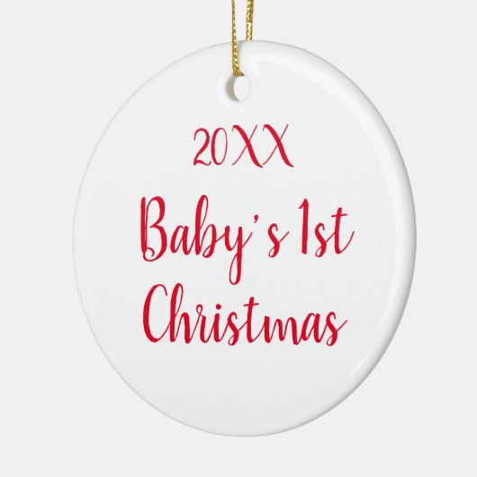 Custom Baby's First Christmas Keramik Ornament (Links)