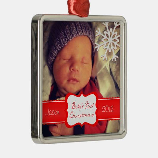 Custom Baby's First Christmas Ornament (Rechts)