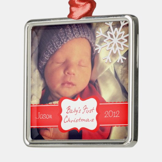 Custom Baby's First Christmas Ornament (Links)