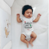 Custom Baby's First Christmas Tree Weihnachtsmannm Baby Strampler