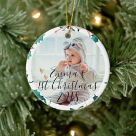 Custom Baby's First Christmas | Weihnachten Keramik Ornament