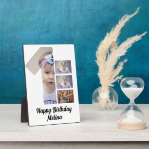 Custom Baby's first year 4 Foto Collage Fotoplatte