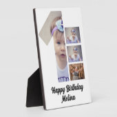 Custom Baby's first year 4 Foto Collage Fotoplatte (Seite)