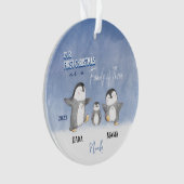 Custom Baby's Niedliche erste Weihnachtsdekoration Ornament (Vorderseite)
