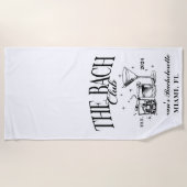 Custom Bach Club Bacheloretto Ristorante La Lanche Strandtuch (Vorderseite)