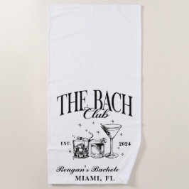 Custom Bach Club Bacheloretto Ristorante La Lanche Strandtuch