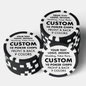 Custom BACHELOR PARTNER Poker Casino Pokerchips (Stapel)