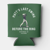 Custom Bachelor Party Bevorzugen Golf Trip Trauzeu Dosenkühler (Vorderseite)