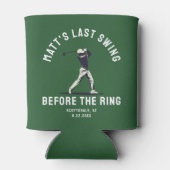 Custom Bachelor Party Bevorzugen Golf Trip Trauzeu Dosenkühler (Rückseite)