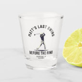 Custom Bachelor Party Bevorzugen Golf Trip Trauzeu Schnapsglas (Vorderseite)