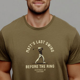 Custom Bachelor Party Bevorzugen Golf Trip Trauzeu T-Shirt