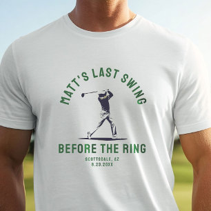 Custom Bachelor Party Bevorzugen Golf Trip Trauzeu Tri-Blend Shirt