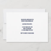 Custom Bachelor Party Las Vegas Casino Einladung (Rückseite)