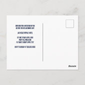 Custom Bachelor Party Las Vegas Einladung Postkarte (Rückseite)