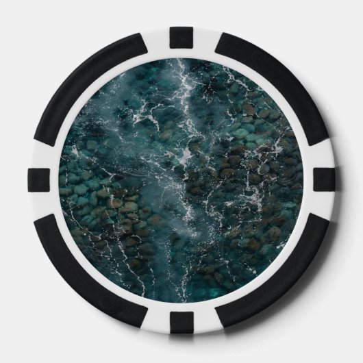 Custom Bachelor & Party ocean Pokerchips (Vorderseite)