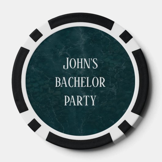 Custom Bachelor & Party ocean Pokerchips (Rückseite)