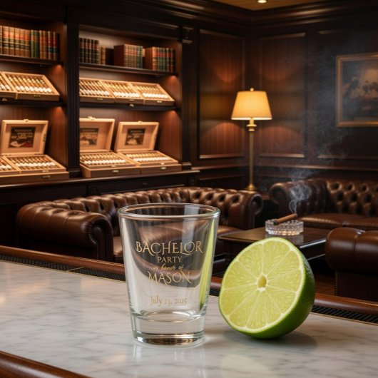 Custom Bachelor Party Shooting Glass Schnapsglas