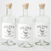 Custom Bachelorette Bach Club Alkoholflaschenetikett (Flaschen)