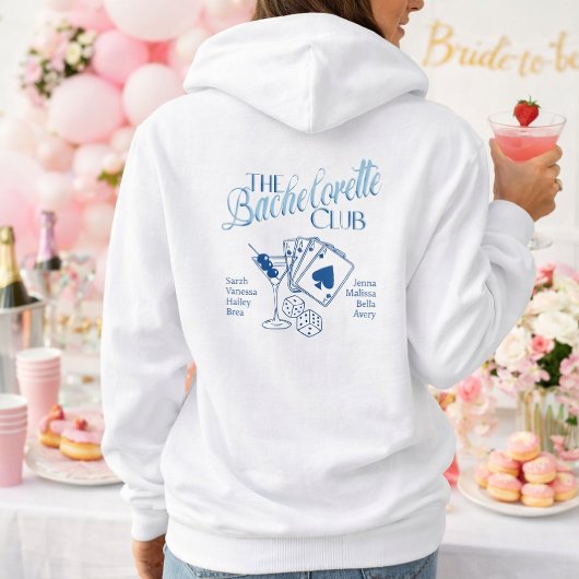 Custom Bachelorette Club Hoodie – Personalized 