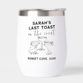 Custom Bachelorette Letzten Toast auf der Küste Pa (Links)