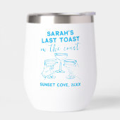 Custom Bachelorette Letzten Toast auf der Küste Pa (Links)