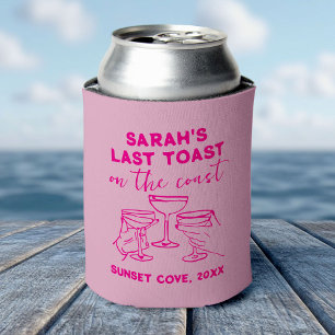 Custom Bachelorette Letzten Toast auf der Küste Pa Dosenkühler