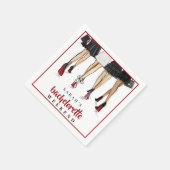 Custom Bachelorette New York City Weekend Mode Serviette (Ecke)