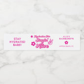 Custom Bachelorette Stayin' Alive Wasserflaschenetikett (Einzelnes Label)