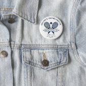 Custom Bachelorette Weekend Tennis Party Button (Beispiel)