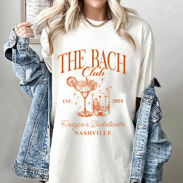 Custom Bacheloretto Retro Cocktail Orange T-Shirt