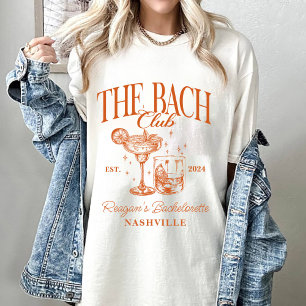 Custom Bacheloretto Retro Cocktail Orange T-Shirt