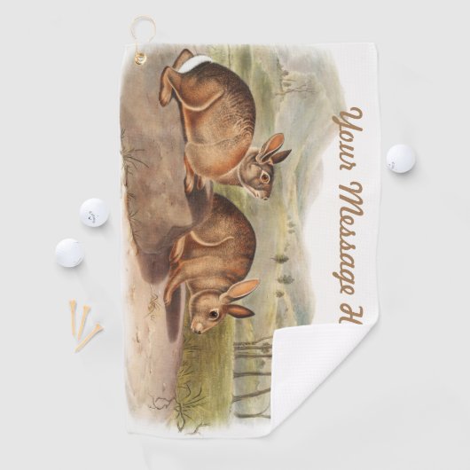 Custom Bachman Hare Rabbit Camping Deko Geschenke Golfhandtuch (Insitu)